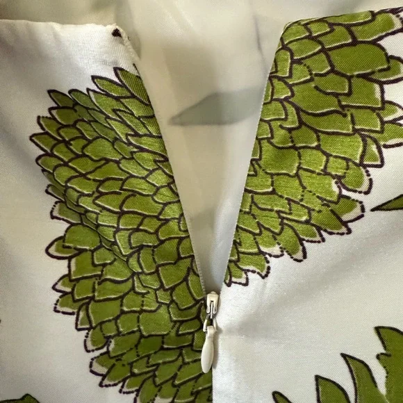 Green Floral Women's Dress - Picture 3 of 6